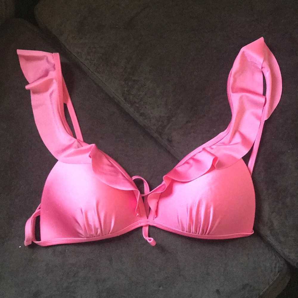 pink bikini top